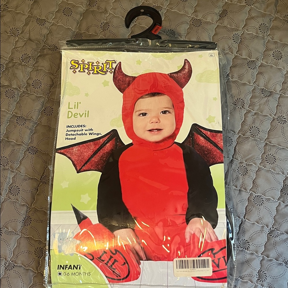 Spirit Infant Lil' Devil Costume - Red and Black new